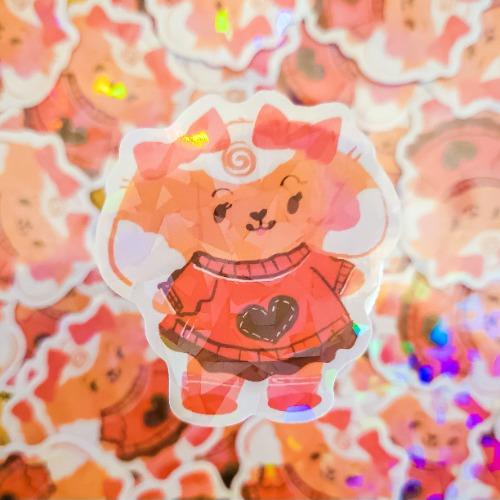 Fashionista Honeybun Holographic Sticker