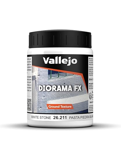Vallejo Model Color 200 ml Stone Textures - White Stone Paste - White Stone Paste