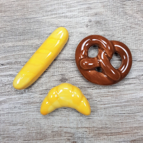 Pretzel, Breadstick, Croissant brush rests SET OF 3