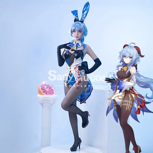 【In Stock】Game Genshin Impact Cosplay Ganyu Bunny Girl Cosplay Costume - XXL