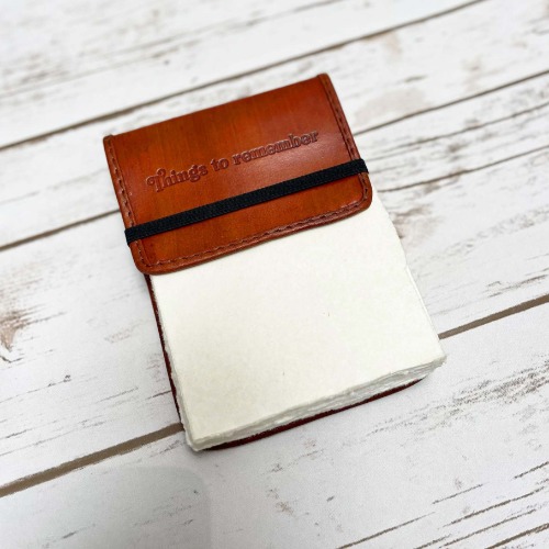 Brown Flap Notepad - Things To Remember