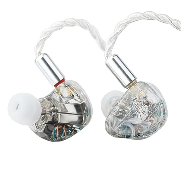 Linsoul Kiwi Ears Orchestra Lite Performance 8BA Moniteur intra-auriculaire IEM avec câble OFC en cuivre détachable à 4 conducteurs et plaque frontale artisanale pour audiophile Studio Musicien