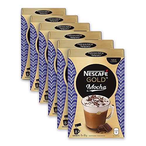 NESCAFÉ Gold Mocha Instant Coffee, 6 Pack, 48 Sachets - Mocha Coffee