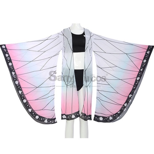 Anime Demon Slayer Cosplay Swimsuit Cloak Cosplay Costume - Kochou Shinobu / M