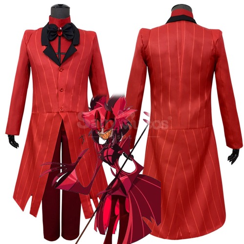 【In Stock】Anime Hazbin Hotel Cosplay Alastor Cosplay Costume - M