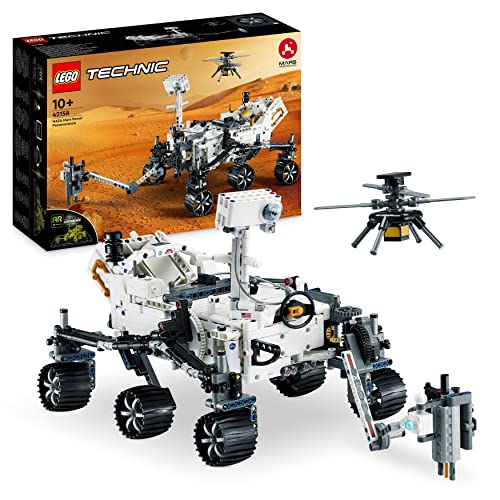 LEGO Technic NASA Mars Rover Perseverance Space Set with AR App Experience, Science Discovery Set, Learn About Vehicle Engineering, Construction Toy, Birthday Gift for Kids 10 Years and Up 42158 - Single