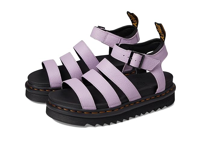 Dr. Martens Women's Blaire Sandal - 6 - Lilac Pisa Leather
