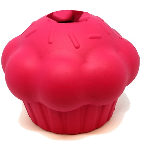 Cupcake Durable Rubber Chew Toy & Treat Dispenser - Medium Cup Cake Toy