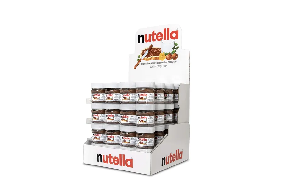 Nutella Crema Da Spalmare Alle Nocciole E Al Cacao, 64 Mini Vasetti Da 25 G Ognuno