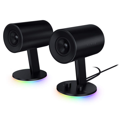 Razer 2.0 Altoparlanti da gioco personalizzati in fibra di vetro intrecciata 3" driver - Nommo Chroma