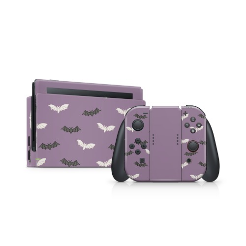 Phantom Bats Purple Nintendo Switch Skin - Dock Only