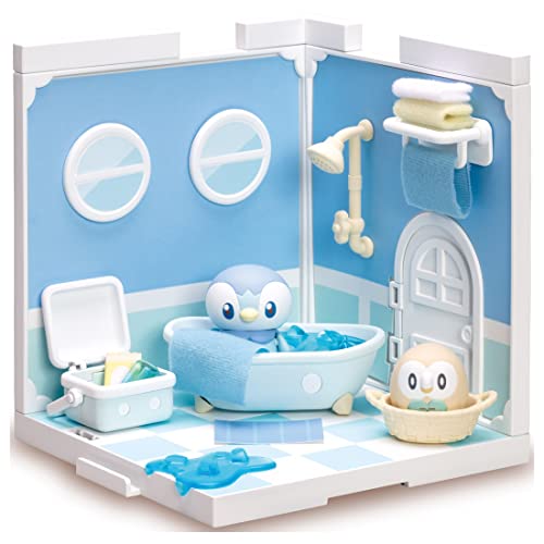 Pokemon Pocket Peace House Bathroom Piplup & Rowlet - Pochama & Mocrow - Single Item