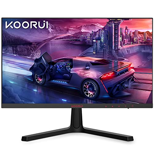 KOORUI Écran PC Gamer 24 Pouces - FHD (1920 x 1080), VA, 165Hz, 1ms MPRT, DCI-P3 85%, Freesync, Compatible G-Sync, Angle de Vision de 178°, Displayport 1.2 et HDMI X2, Noir - 24E4