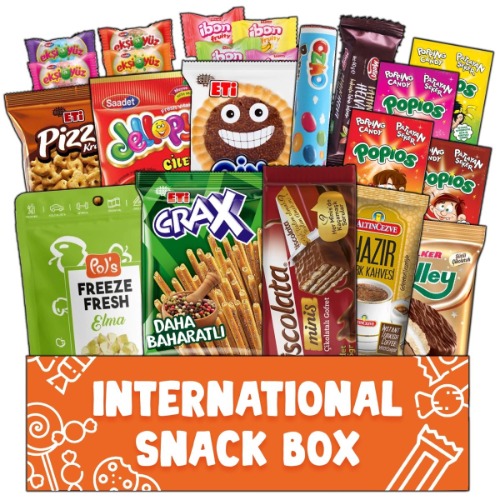 Back to School International Snack Box 20 Pcs Exotic Snacks