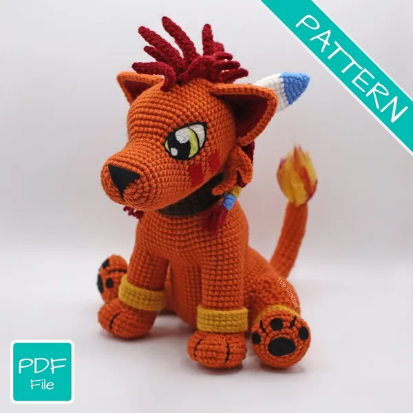 Crochet Pattern: Red Wolf Puppy Amigurumi Pattern PDF [ENGLISH]