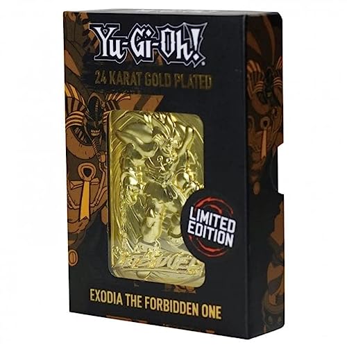 Fanattik KON-YGO26G Yu-Gi-Oh-Limited Edition 24K Gold Plated Collectible Exodia The Forbidden One