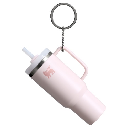 The Quencher H2.0 Tumbler Keychain | Rose Quartz