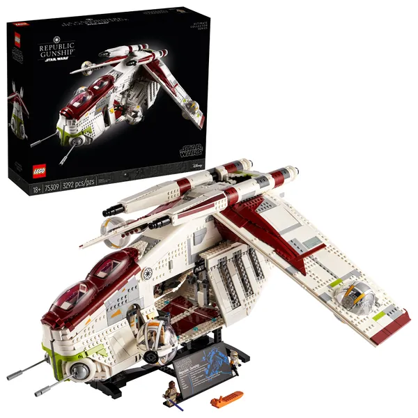 LEGO Star Wars Republic Gunship 75309 Building Kit; Cool, Ultimate Collector Series Build-and-Display Model (3,292 Pieces) - Frustration-Free Packaging