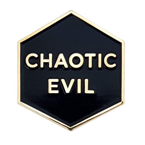 Pinsanity Chaotic Evil Enamel Lapel Pin - 