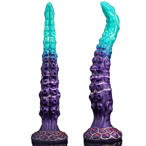 Tentakel Dildo 35cm Langer Monster Drachen Dragon Alien Fantasy Animal Silikon Dildo Saugnapf Analplug Diloschwanz Didloschwanz Sex Spielzeug für die Frau Männer Paare Analdildos Herren Sex Toy