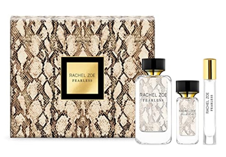 RACHEL ZOE Fearless Gift Set - Designer Women Perfume, Body Spray for Women - Vanilla Eau de Parfum Sprays - Ideal Perfume Gift Set for Women - 3 pc - Fearless - 1.58 Ounce (Pack of 3)