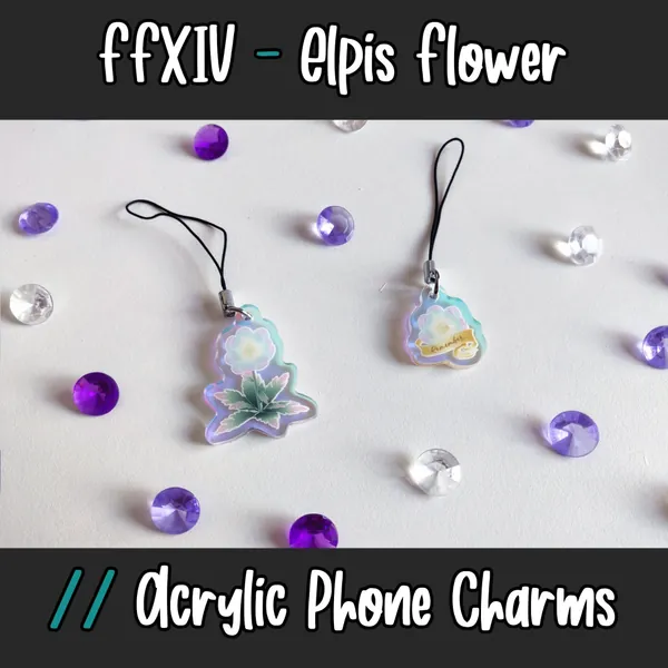 FFXIV Elpis Rainbow Acrylic Phone Charm