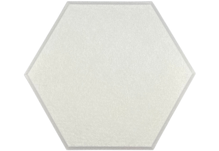 Hexagon PET Felt Acoustic Panels - 12 Pack - Eco Friendly Sound Absorption Panels - White