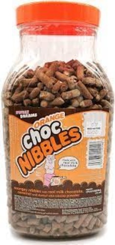 Chocolate Nibbles Jars Multi Flavour: Indulgent Treat for Sweet Tooth Cravings (Orange Nibbles) - Orange Nibbles