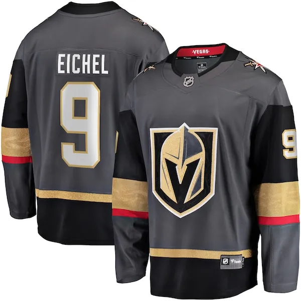 Men's Vegas Golden Knights Jack Eichel Fanatics Branded Gray Alternate Breakaway Player Jersey