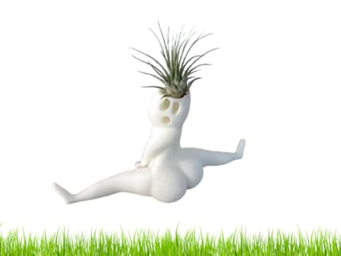 EfemiR Funny Big Booty Ghost Planter, Funny Prank Gift Decoration for Indoor Flower Pots, Outdoor Plant Hilarious Air Plant Display for Home Office (1pcs) - 1pcs
