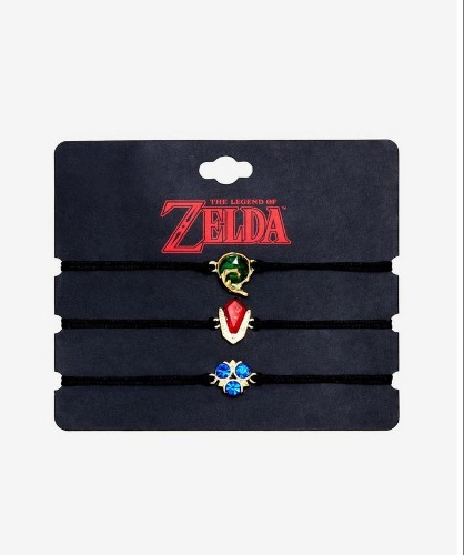 Legend Of Zelda Spiritual Stones Bracelet Set