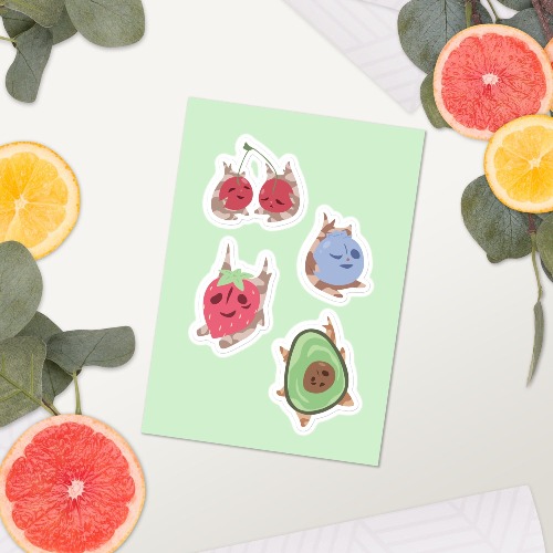 Fruity Koroks | Sticker sheet | Titty Tea Zelda