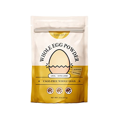 Orgnisulmte Whole Egg Powder, Fresh Pasteurized Egg Powder, All Natural, No Additives, Gluten Free Excellent for Baking Made in USA 8 Oz - 8 Ounce ( pack of 1)