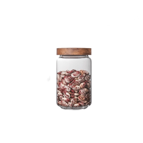 Glass Jars with Wooden Lids - 22oz (650ml)