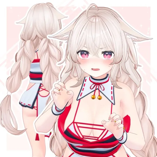 8アバター対応 [VRC Hair] Braids Hair