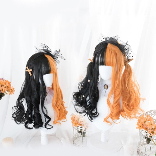 Long Split Halloween Lolita Wig - Loose Waves