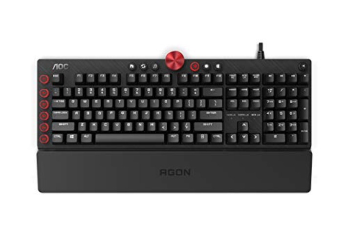 Agon by AOC AGK700 Gaming Tastatur - Deutsches Layout - Cherry MX Red Switches - Anti-Ghosting - AOC G-Tools-Software - N-Key-Rollover - AOC AGON AGK700 Cherry Red