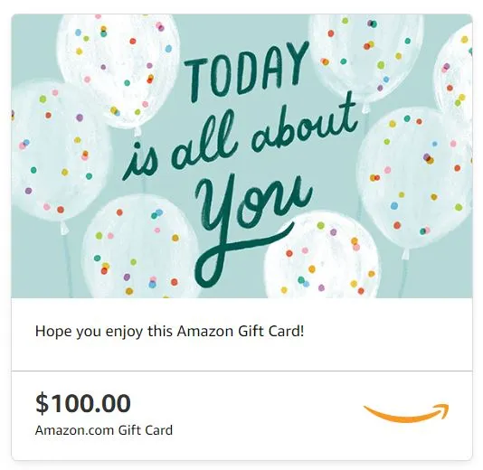 Amazon.com eGift Card - 100 - Milestone Happy Birthday Cupcake