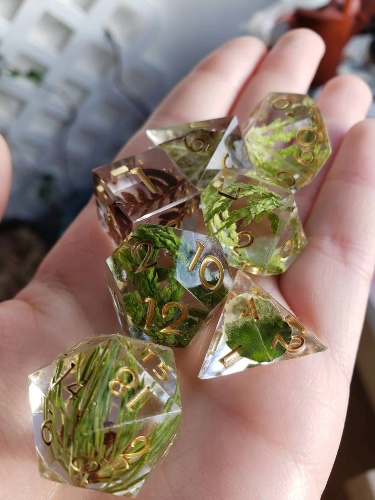 Forest Floor Dice Set For Tabletop RPG Games by JarOfMayonassey
