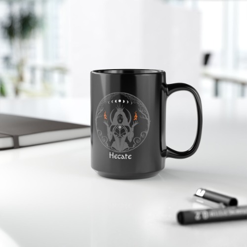 Hecate Black Coffee Mug - 15oz