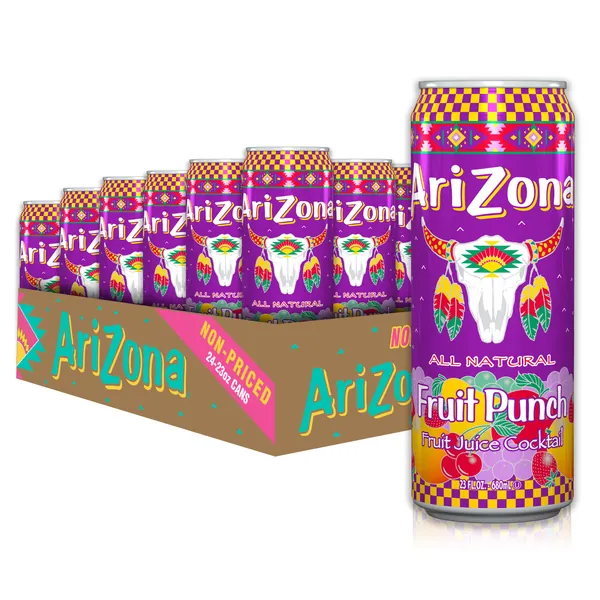 Arizona Fruit Punch - Big Can, 23 Fl Oz (Pack of 24) - Mixed Fruits