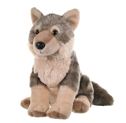 Wild Republic Wolf Plush, Stuffed Animal, Plush Toy, Gifts for Kids, Cuddlekins 12 Inches - 12 in Wolf