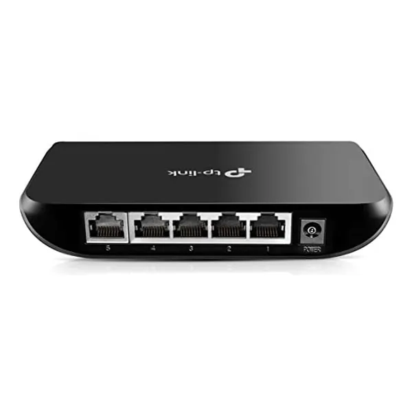 
                            TP-Link 5 Port Gigabit Ethernet Network Switch (TL-SG1005D) - Plug and Play, Desktop or Wall Mount, Plastic Case, Ethernet Splitter, Fanless, Traffic Optimization, Unmanaged (TL-SG1005D)
                        