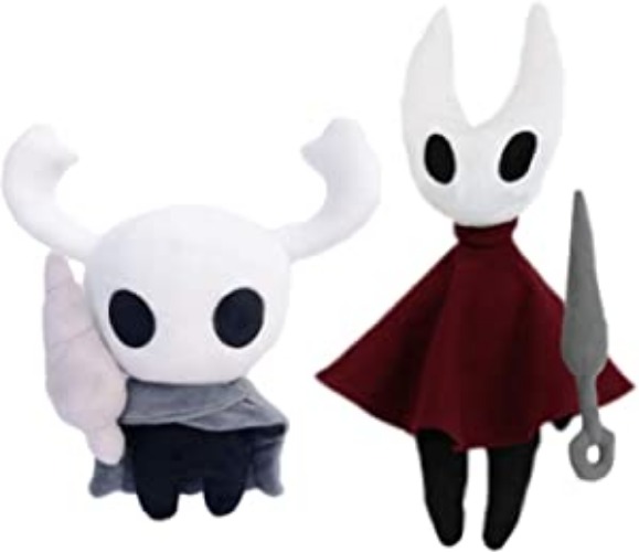 2PCS Game The Knight Plush Pillows Plush Toys Game Related Toys Including Hornet and Knight Stuffed Plush Toy Doll Sofa Decor Adornment