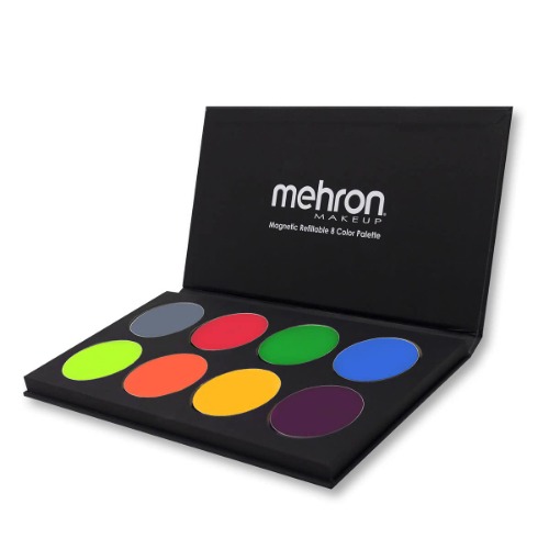 Mehron Makeup Paradise AQ Face & Body Paint 8 Color Palette (Tropical) - Face, Body, SFX Makeup Palette, Special Effects, Face Painting Palette for Art, Theater, Halloween, and Cosplay - Tropical