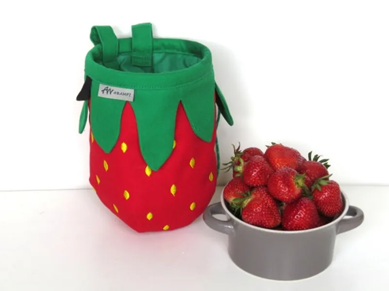 Strawberry Chalk Bag Rock Climbing Bag Gift for Climber | Etsy