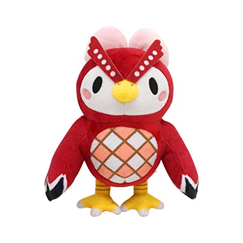 Ycixri Animal Crossing New Leaf Plush Toy Suitable for Collection, Animal Crossing: New Horizons Stuffed Owlette Doll Toy for Boy Girl Christmas Halloween Birthday Gift, 8“ (Celeste) - Celeste