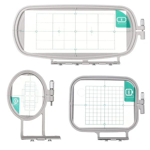 Sew Tech Embroidery Hoops for Brother SE600 PE550D PE535 SE400 PE525 PE540D PE500 SE625 SE425 Innovis Babylock Brother Embroidery Machine Hoop (3in1 Set)