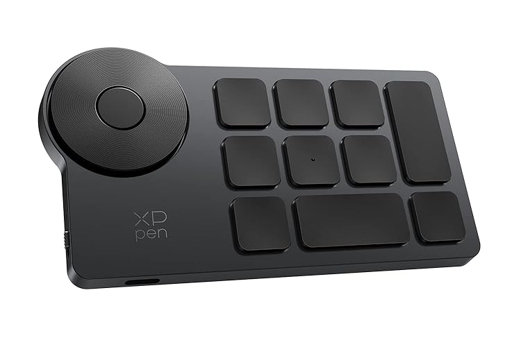 XPPen Mini Keydial ACK05 Wireless Shortcut Keyboard Bluetooth Programmable Express Remote Control with Dial & Customized Express Keys for Drawing Tablet PC MacBook Windows Images Video Editing