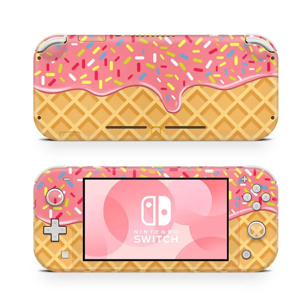 Nintendo Switch Lite Skin Decal For Game Console Waffle Cookie